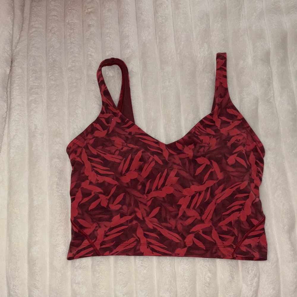 Lululemon Align Red Patterned Tank Top